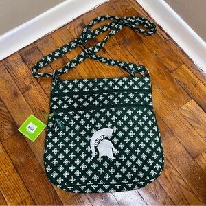Vera Bradley The Collegiate Collection Michigan State University Crossbody Purse